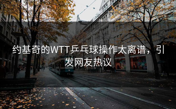 约基奇的WTT乒乓球操作太离谱,引发网友热议